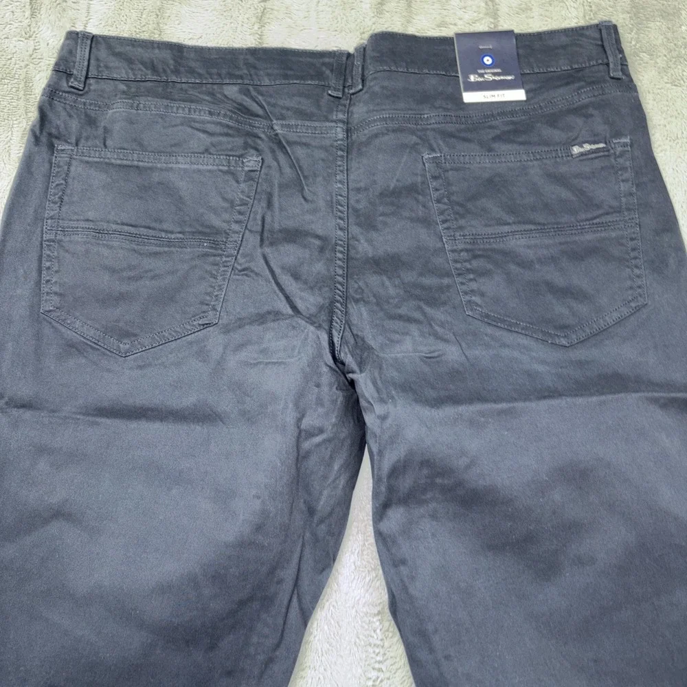 Ben Sherman Pants Mens‎ 38x30 Jeans Midnight Slim Fit Stretch Chino NWT